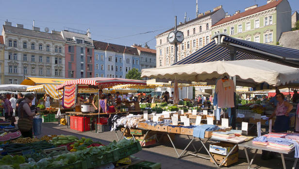 Karmelitermarkt Vienna Market Scene